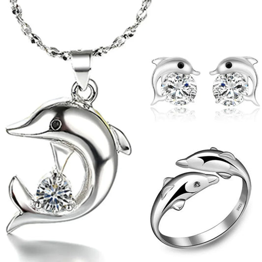 Sterling Silver Dolphin Jewelry Collection