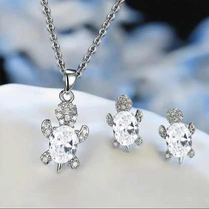 Beautiful Sea Turtle Necklace with Bonus Earrings – Limited Time Offer
