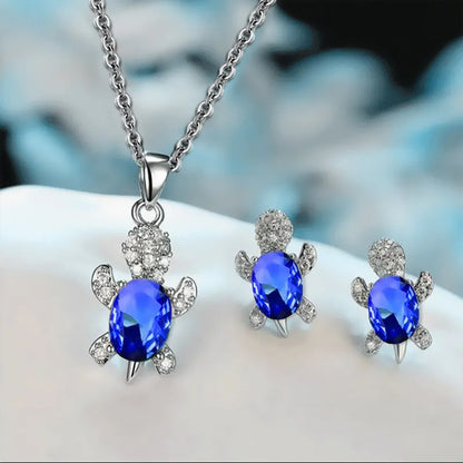 Beautiful Sea Turtle Necklace with Bonus Earrings – Limited Time Offer